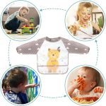Accmor 5 Pack Long Sleeve Baby Bibs, Waterproof Sleeved Bib, Toddler Baby Bibs for 6-36 Months - Image 7